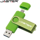 JASTER USB флеш-накопитель OTG высокоскоростной накопитель 64 ГБ 32 ГБ 16 ГБ 8 ГБ 4 ГБ внешний накопитель двойное применение Micro USB палка