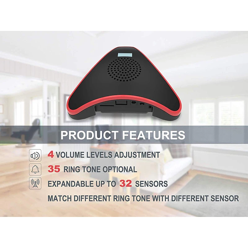 Солнечная система сигнализации подъездной дорожки дальность передачи 1/2 Миля на