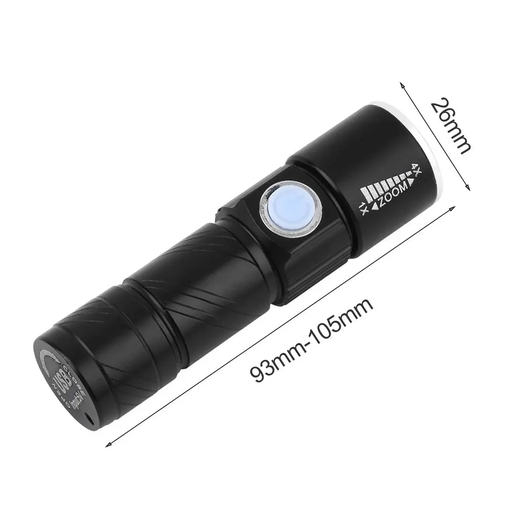 

Hot 2000LM Super Bright Q5 LED Tactical Rechargeable Waterproof USB Flashlight Torch Zoom Adjustable