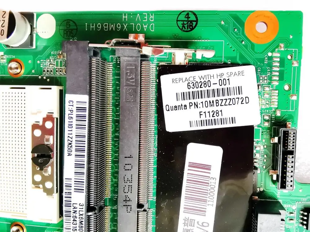 Original for HP DV6 DV6-3000 laptop motherboard DA0LX6MB6H1 630280-001 tested good free shipping | Компьютеры и офис