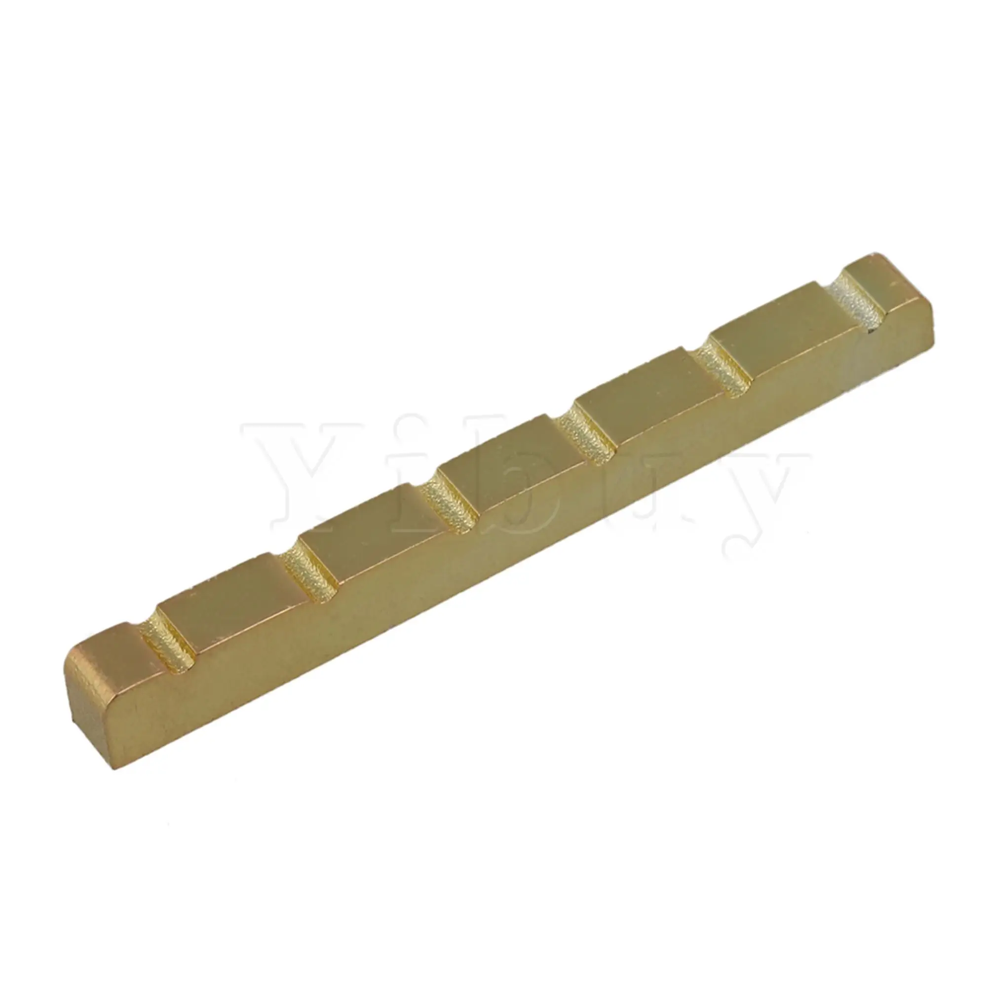 

Golden Zinc Alloy Guitar Slotted Nut for 6-String Electric Guitars