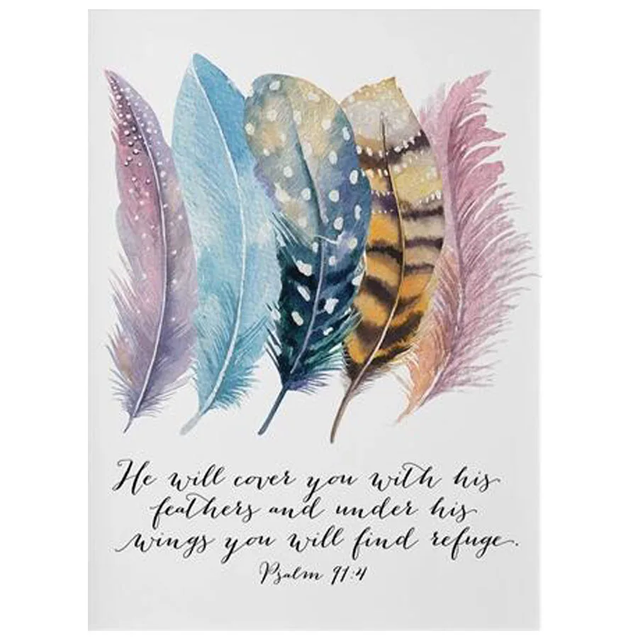 Алмазные вышитые птицы перья Писание христианские цитаты алмазная живопись