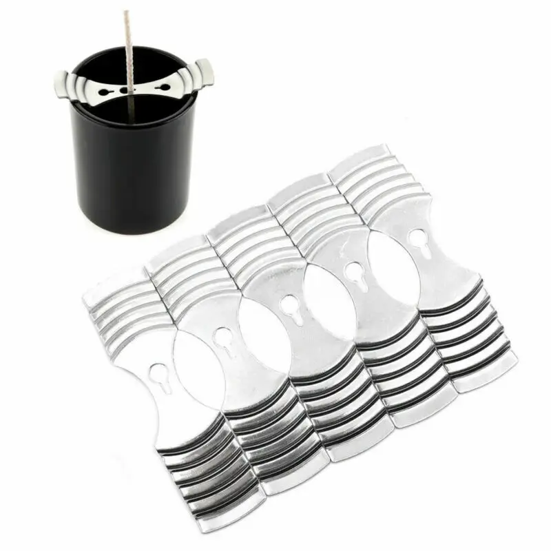 

5Pcs Metal Candle Wicks Centering Device Holder Candle Making Supplies 10*2.5cm