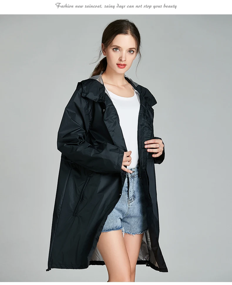Модный длинный дождевик для взрослых мужчин и женщин женский походный куртка