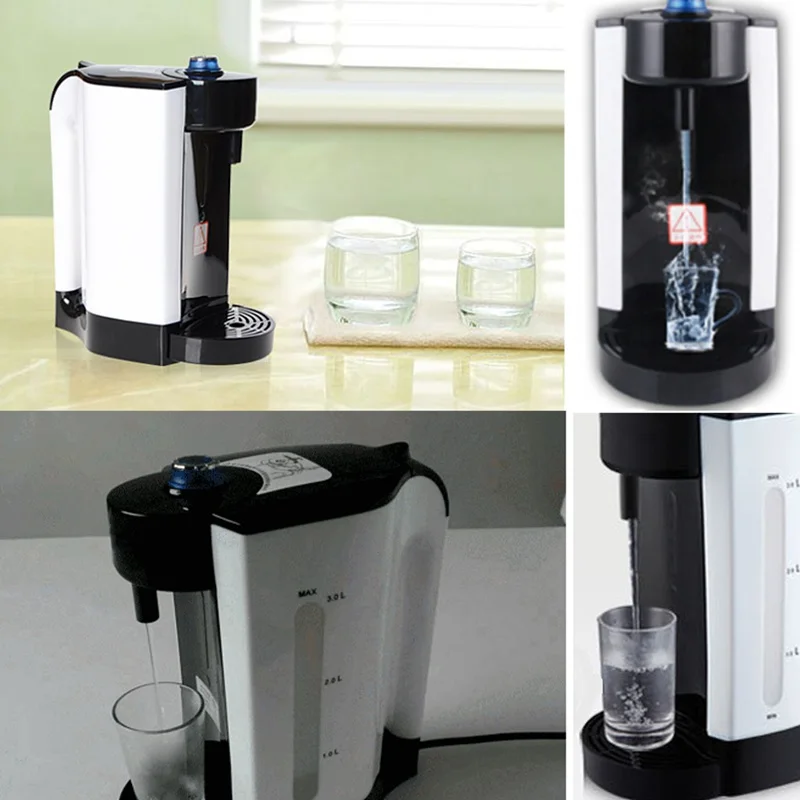 

3L Electric Water Boiler Instant Heating Electric Kettle Water Dispenser Adjustable Temperature Coffee Tea Maker Office 2000W