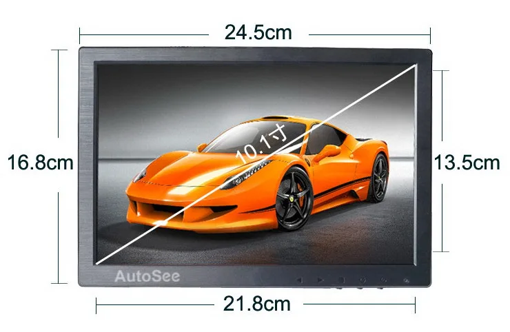 AutoSee 10 1 дюймовый HD TFT ЖК экран монитор с поддержкой AV VGA HDMI видео|Мониторы для авто|