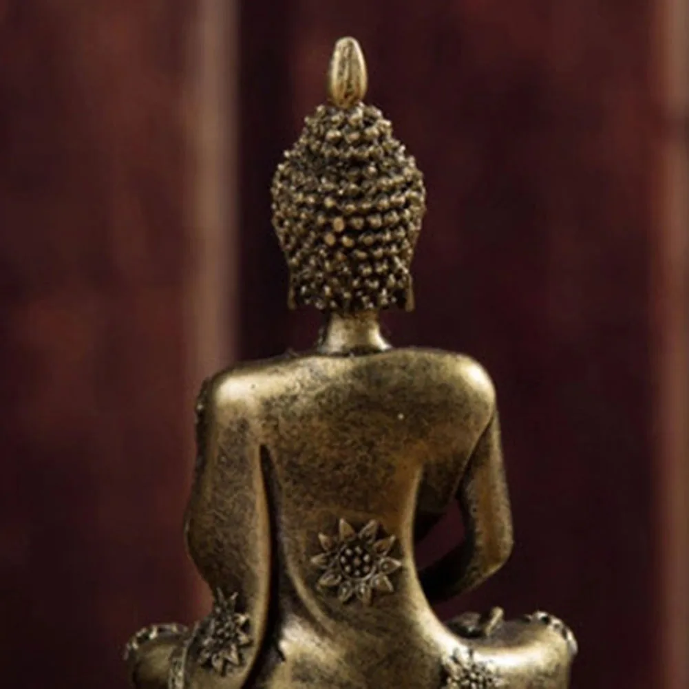 Sandstone Hindu Buddha sculpture figure miniature figure Buddha soft smile Statue Sculpture Figurine Miniature Model Home Decor images - 6