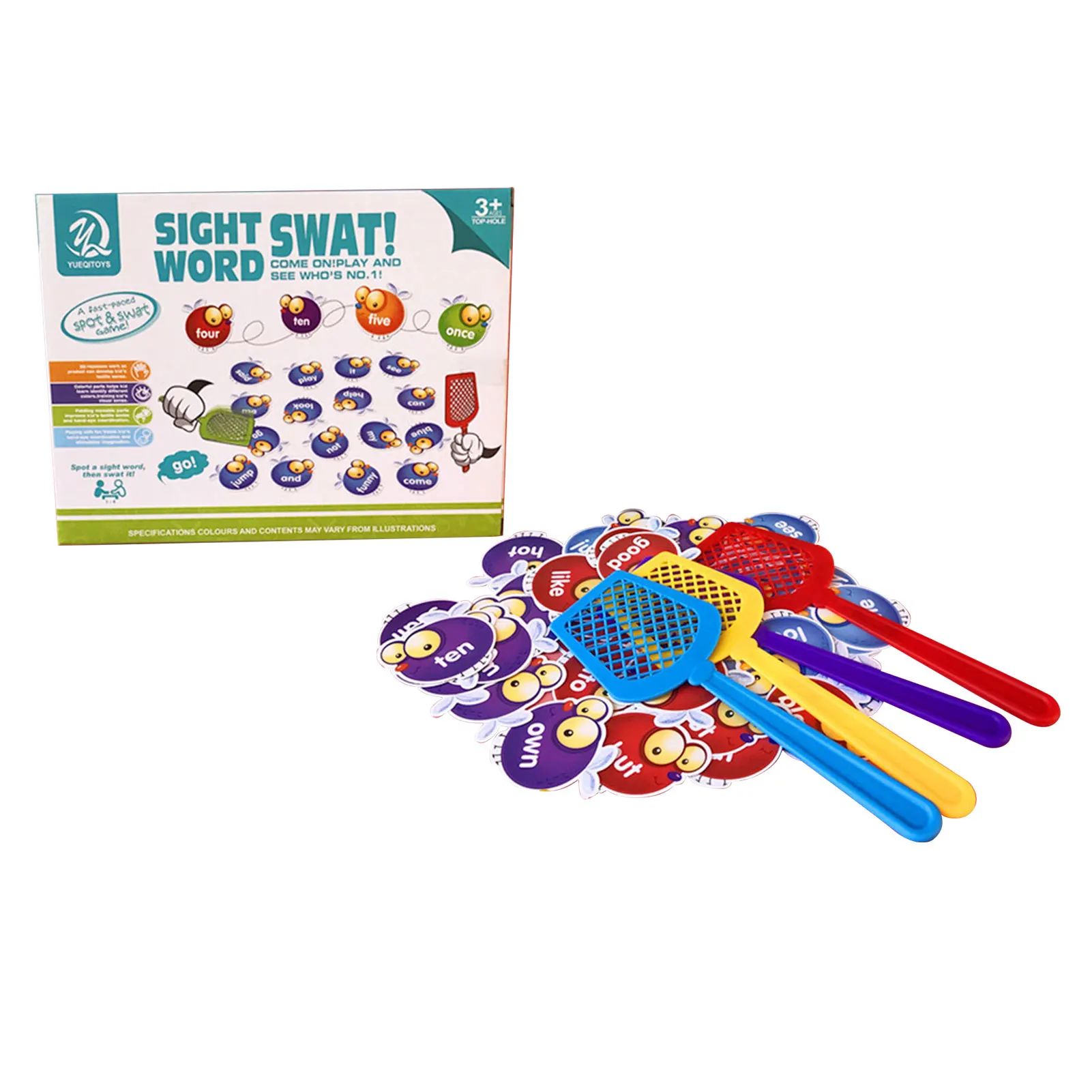 

Креативные игрушки Swat A Fly, Обучающие слова, настольная игра, Детская развивающая игрушка, зрение, слова Swat, товары для детского сада, интерак...