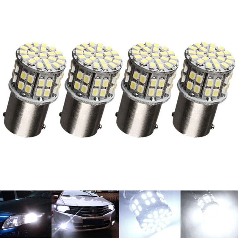 

4pcs 1156 BA15S 50SMD 3014 LED Replacement Bulbs Car Interior RV Camper Light Auto Lamps