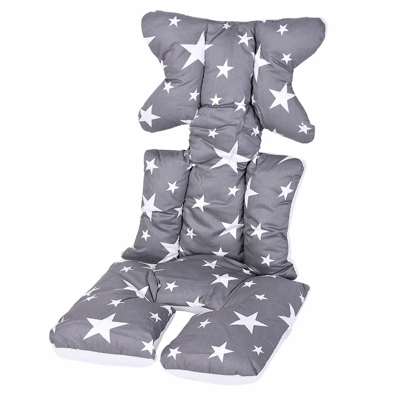 Dark Grey 37x80cm Детская утепленная подушка на колесиках Подушка с принтом подушка для детской коляски сиденье мягкая детская коляска теплая подушка Подушка Матрас Подушка - Цвет: Dark Grey 37x80cm