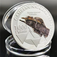 african animal crocodile commemorative coin holiday gift silver coins collectibles