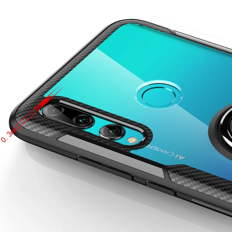 Чехол для Honor 10i прозрачный акриловый чехол-кольцо для Honor 10i 20i 10 20 Lite Pro V20 Honor Play магнитный автомобильный держатель бронированный чехол