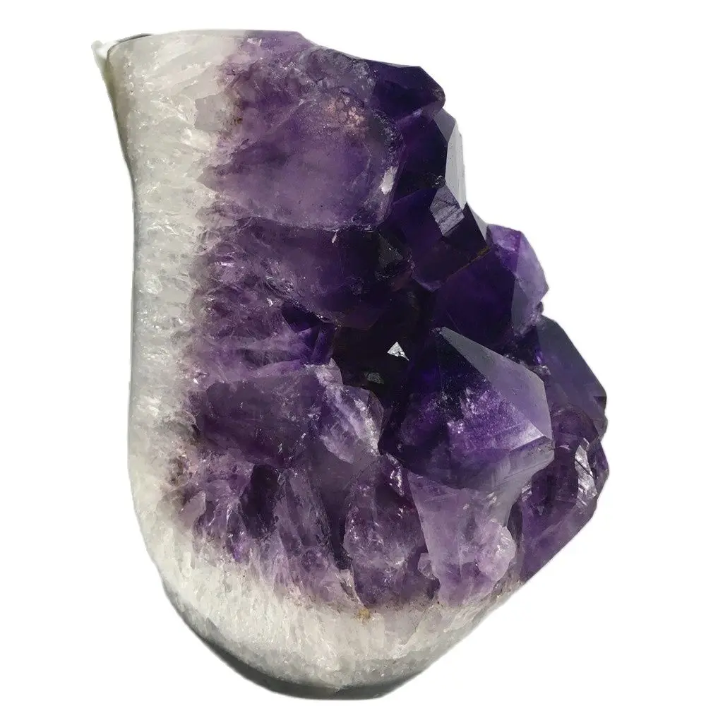 

Natural Amethyst Druzy Agate Voog Quartz Crystal Cluster Healing Stones Specimen Home Crafts Decoration Gift Geode