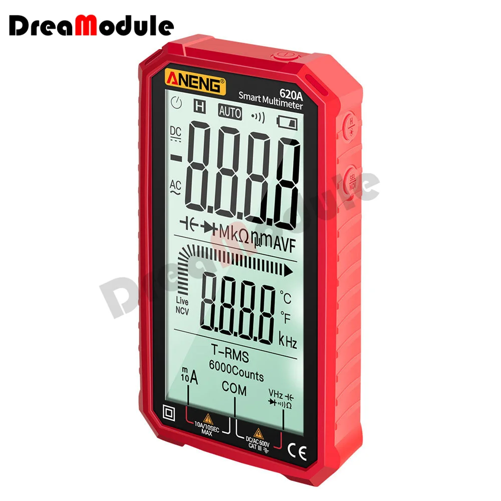 Цифровой мультиметр 620A с ЖК-дисплеем амперметр автоматическим выбором диапазона