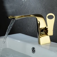 bathroom basin faucets brass sink mixer taps hot cold single handle lavatory crane water tap chromegoldwhite free shipping