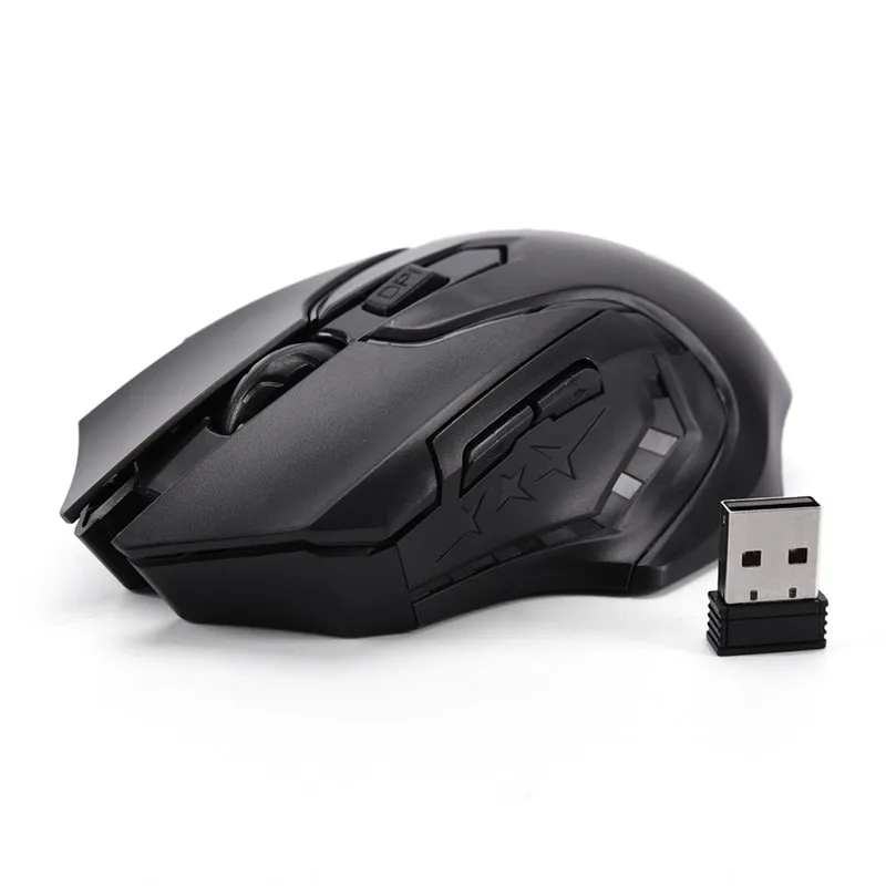 

Беспроводная оптическая игровая мышь JETTING, 2,4 ГГц, 3200DPI, 6 клавиш, USB
