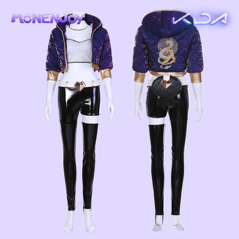 

Monenjoy LOL KDA Akali Cosplay Sets Game League of Legends Cos K/DA Costume