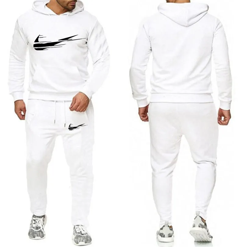 Новый брендовый спортивный костюм 2019 модные толстовки для мужчин спортивная
