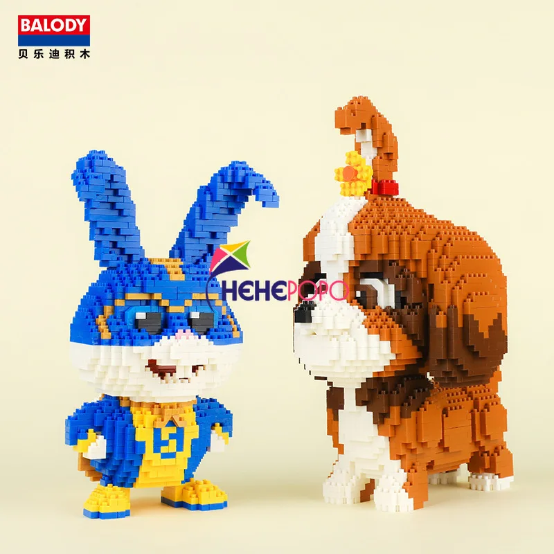 2100 шт. 16128 алмазные блоки Shih Tzu модель собаки маленькие Такса игрушка в сборе экшн