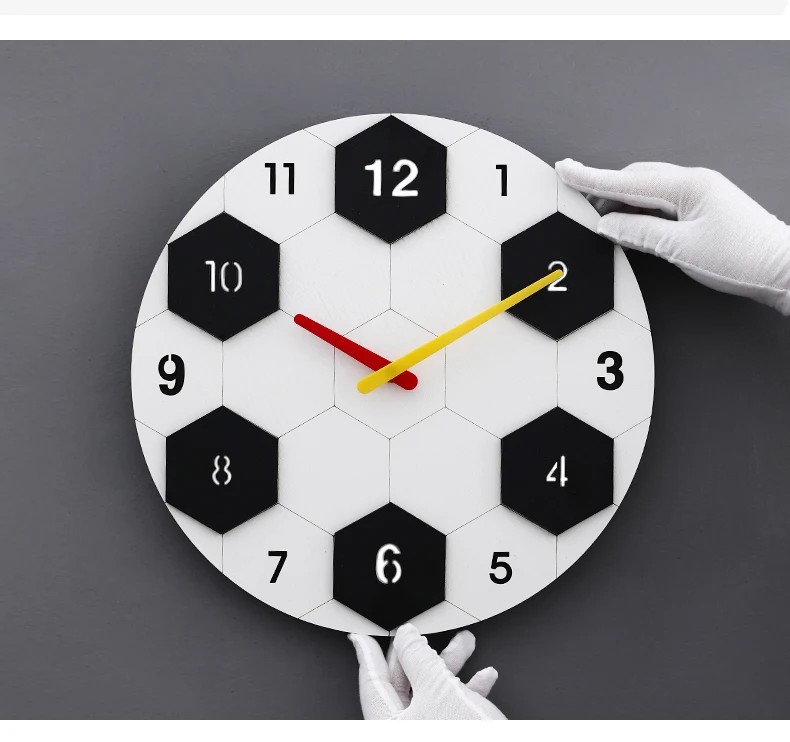 

Football Bedroom Children's Room Wall Clock New Cartoon Living Room Clock
