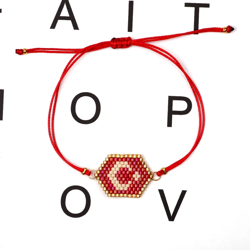 FAIRYWOO браслет с турецким флагом браслеты бусинами Миюки ювелирные изделия на