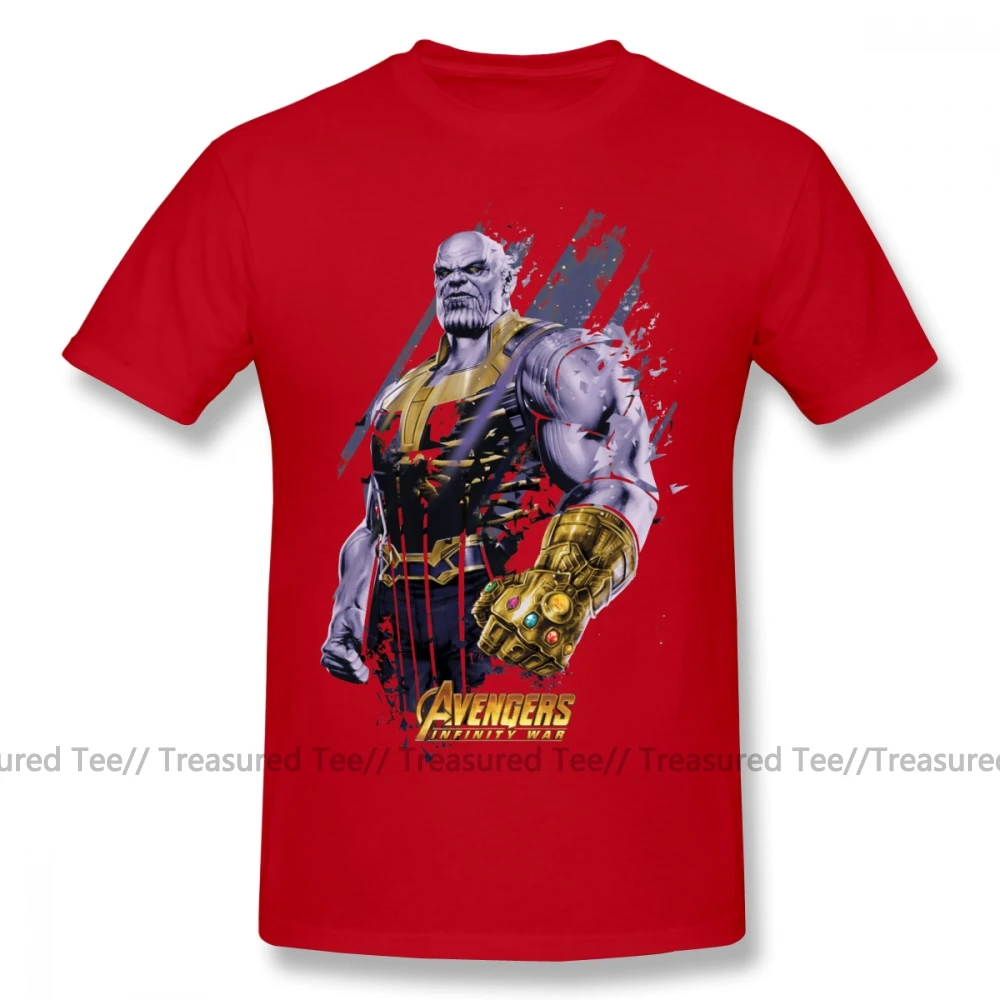 Thanos футболка Thanos Shattered Graphic 1 футболка Хлопковая мужская футболка с коротким рукавом большая графическая Милая Пляжная футболка - Цвет: Red