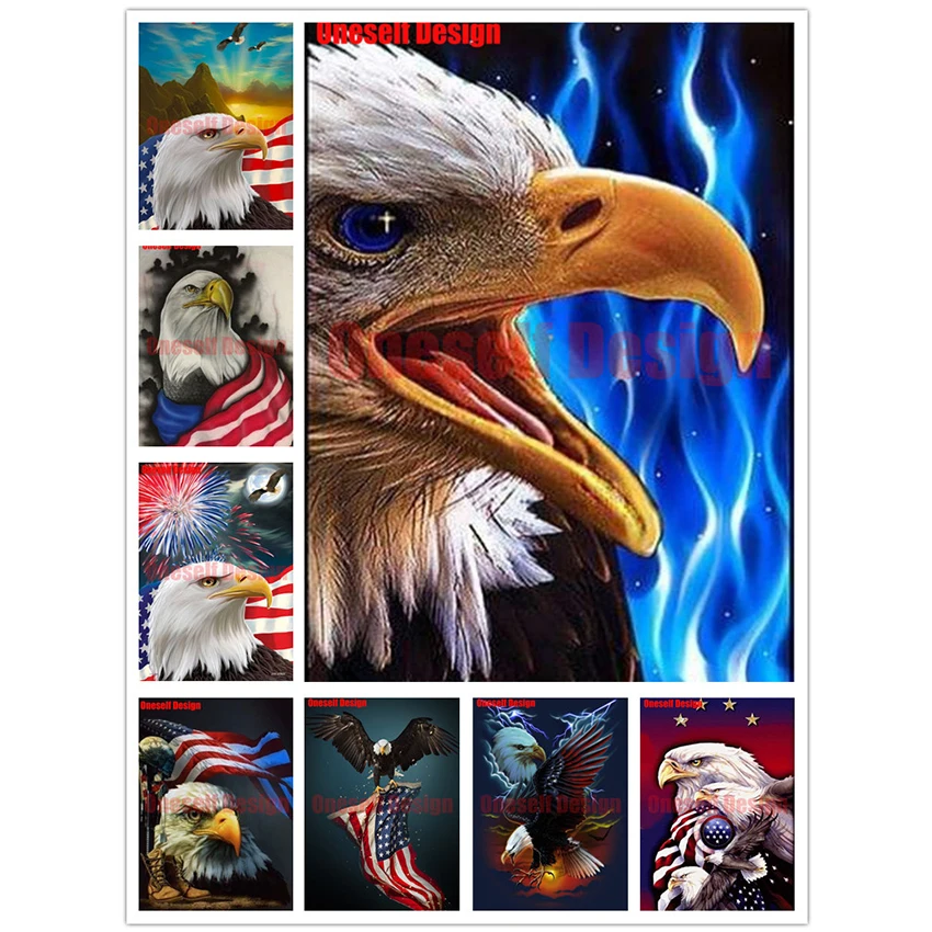 Набор для алмазной вышивки Орл патриотический | Дом и сад