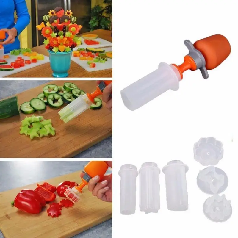 Фото Детские пищевые фруктовые инструменты для резки резаков пластиковые фрукты