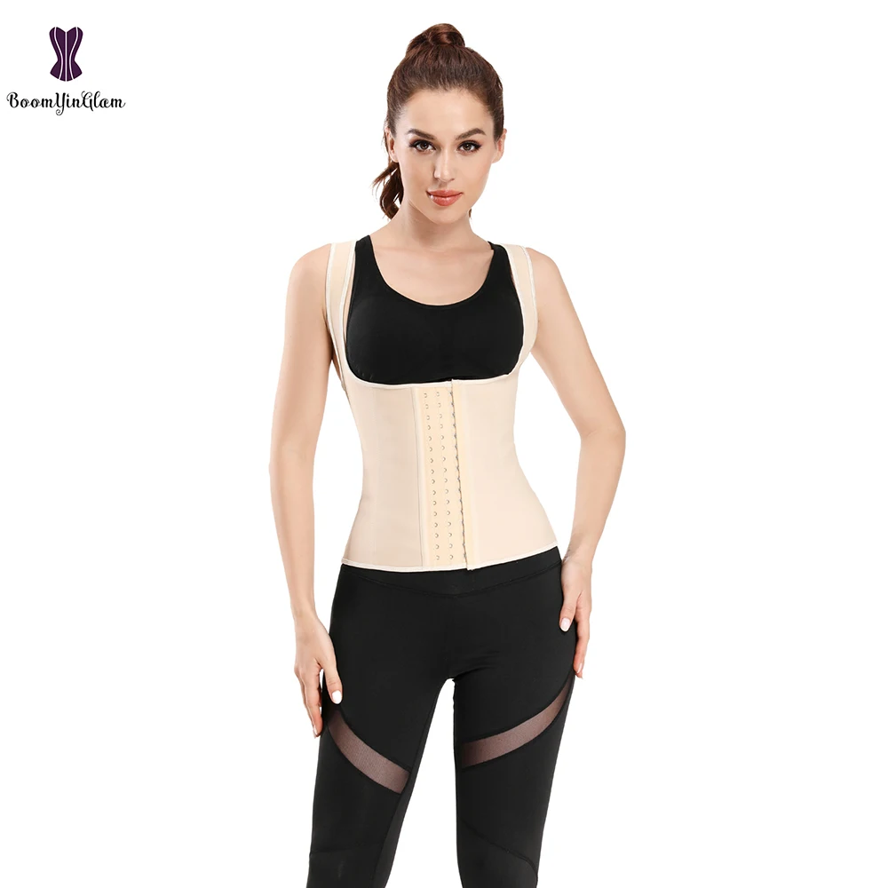 

Латексный корсет, жилет для талии, триммер с 9 стальными косточками, поддержка спины, размеры от XS до 6XL