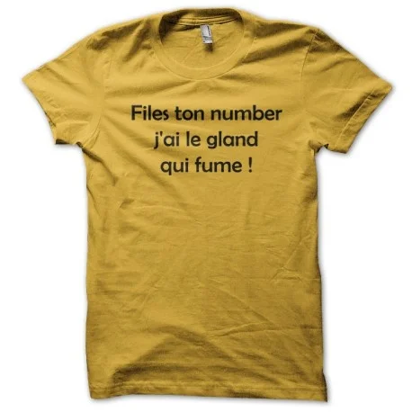 

Files Your Number Yellow T-Shirt