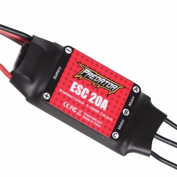 fms хищник 40a 30a 20a brushless esc с 3a 2a линейный bec xt60 т