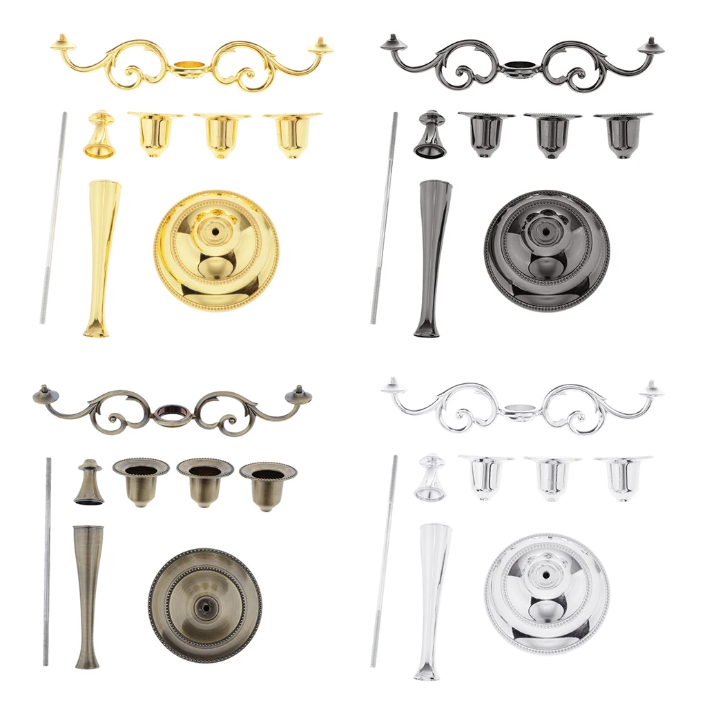 

Подсвечник, 3 руки, Европейский канделябр, украшение для свадебного стола