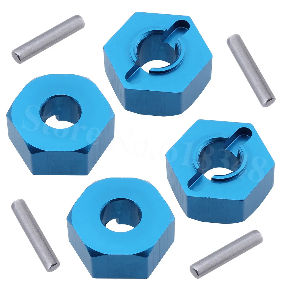 4 шт. алюминиевое колесо с шестигранным креплением W/штырьки (2*10) HSP 180007 (18019) для