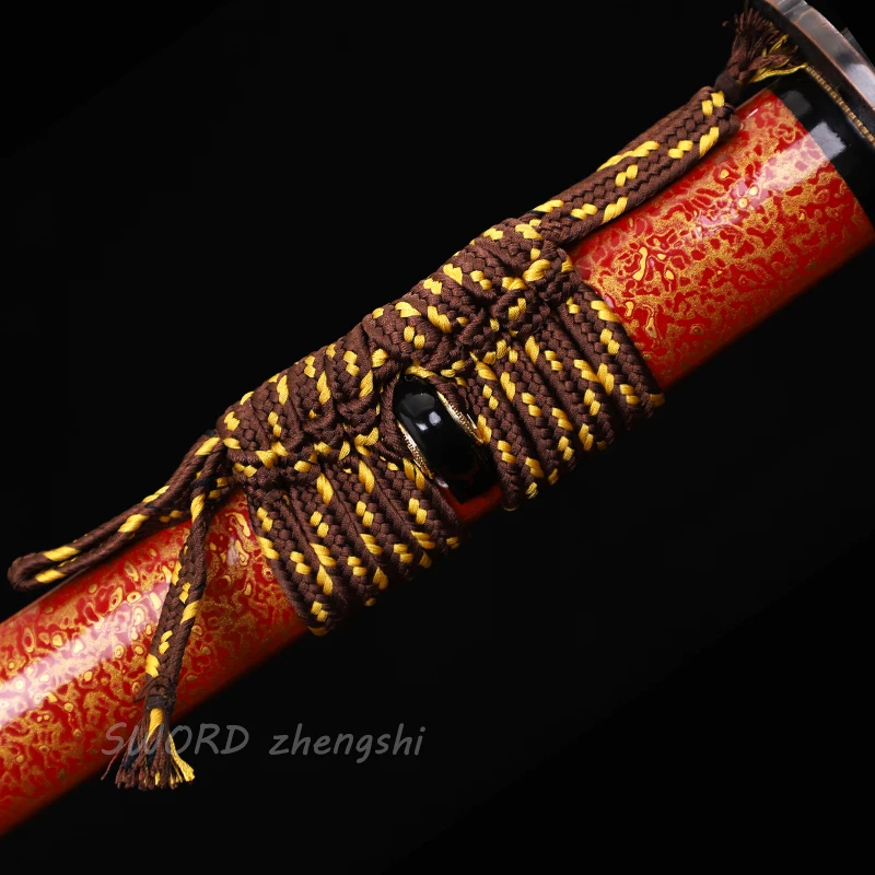 

Real Handmade Japanese Katana 1095 Clay-Tempered Blade Razor Sharp Full-Tang Genuine Rayskin Long Sword New Arrivals