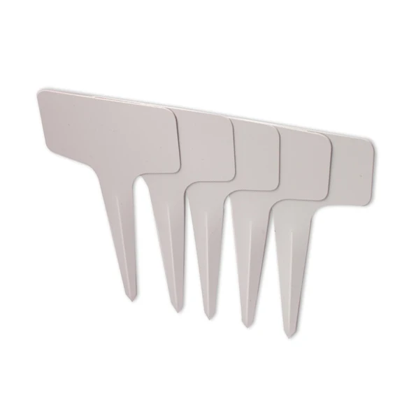 

50pcs Plastic Nursery Lable T-type Sign UV Resistant Waterproof Garden Plant Label Gray Flower Tree Tag Mark 10x6cm