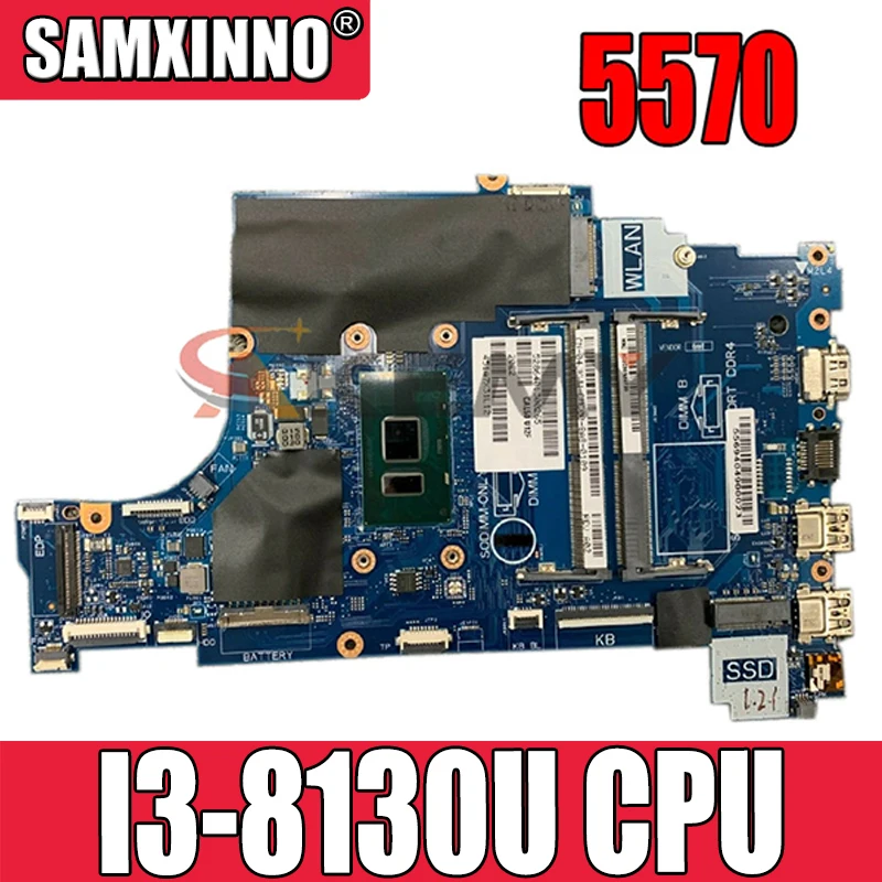 

Akemy для DELL Inspiron 15 5570 ноутбук материнская плата CN-001YV2 001YV2 01YV2 SR3W0 I3-8130U CAL60 LA-F114P DDR4