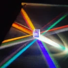 Кубическая призма для фотосъемки, 15 мм, с шестигранной призмой, украшение для дома, стеклянная оптическая Призма кубическая Призма