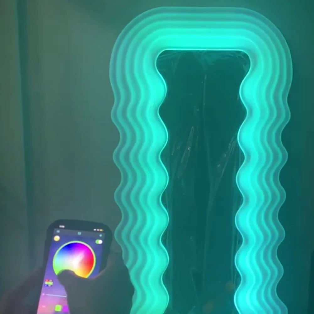 

Зеркальный дешевый большой стиль винтажный для продажи многоцветный с управлением через приложение волнистый Реплика