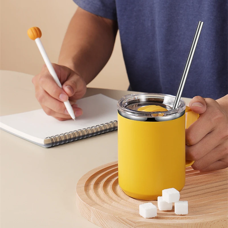 450 мл кофейная кружка с двойными стенками для чая термостакан из нержавеющей