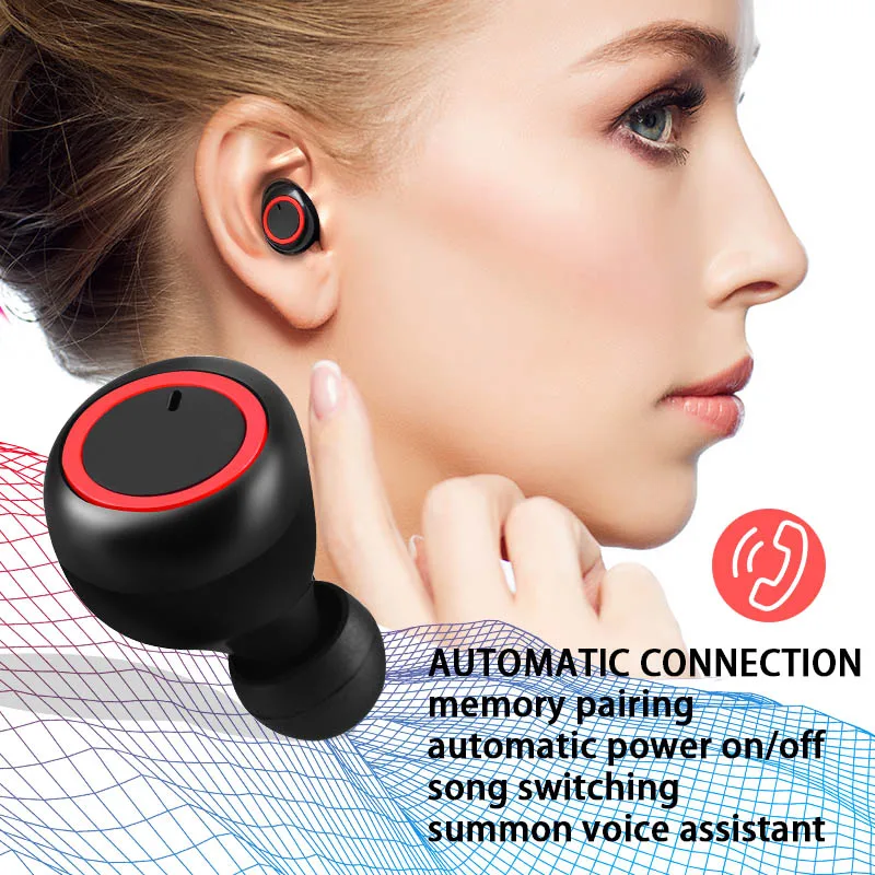 TWS Bluetooth 5 0 наушники беспроводные Кнопка управления стерео наушник свободные руки