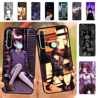 yndfcnb serial experiments lain phone case for redmi note 8 7 9 4 6 pro max t x 5a 3 10 lite pro
