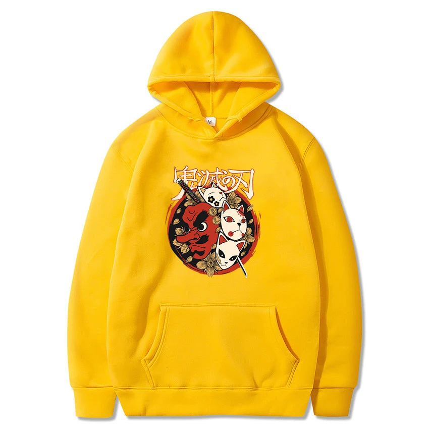 

Demon Slayer Japanese Anime Sabito Print Hoody Kimetsu No Yaiba Sweatshirts Long Sleeve Autumn/winter Cotton Hoodies Female Tops