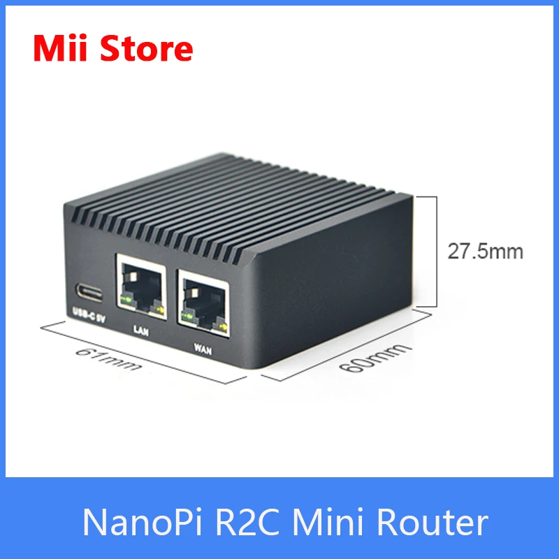 Мини-роутер FriendlyElec NanoPi R2C Rockchip RK3328 1 ГБ DDR4 ОЗУ двойной гигабитный Ethernet-порт с новым