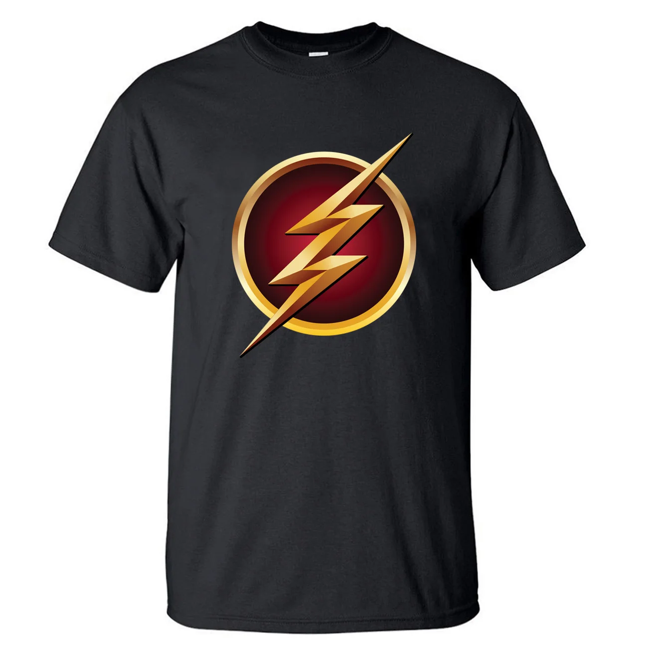 Лучшая Футболка флэш футболка супергероя для мужчин Barry Allen S.T.A.R Топы хлопковые