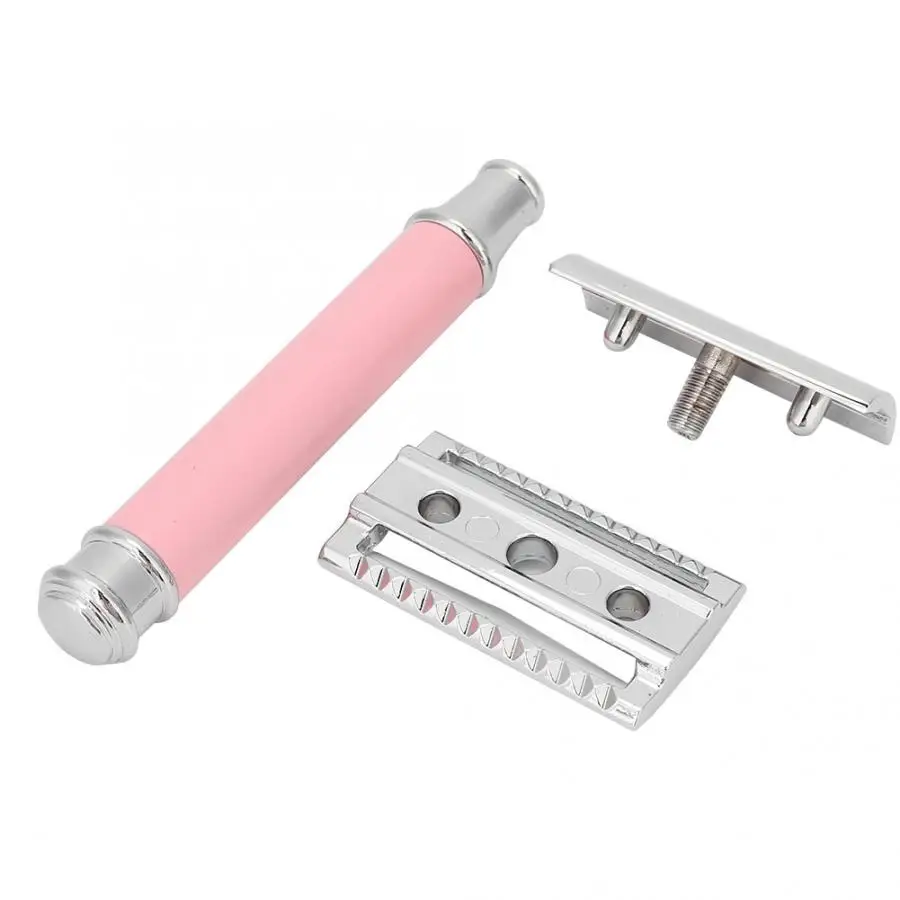Traditional Double-Edge Blade Safety Shaving Tool Beard Manual Shaver for Men Pink Machine For Shaving