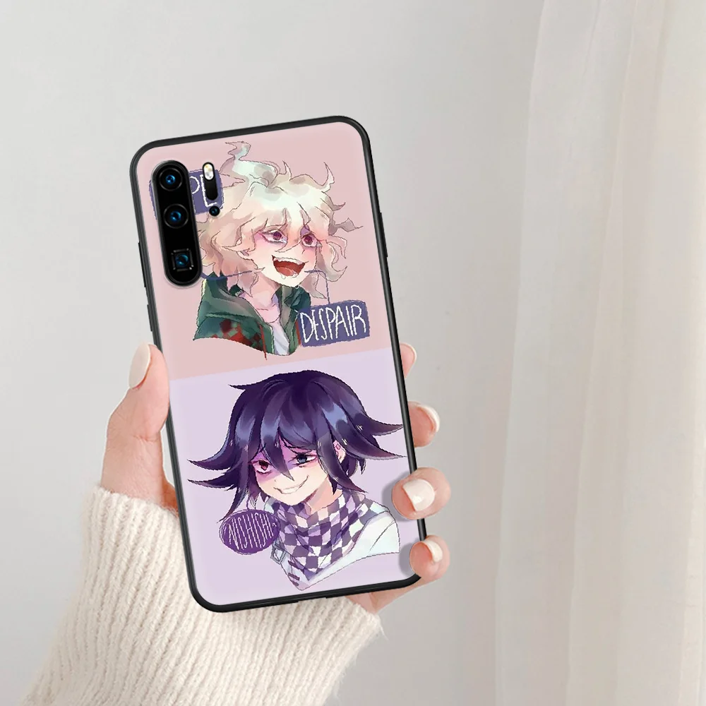 

danganronpa anime Phone Case For Huawei P Mate Smart 10 20 30 40 Lite Z 2019 Pro black Coque Trend Etui Pretty Shell Tpu Hoesjes