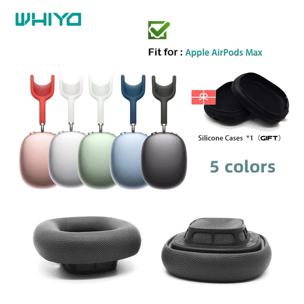 

Whiyo Replacement EarPads Headband for Apple AirPods Max Headphone Cushion Headset Cover Ear Pads Sleeve