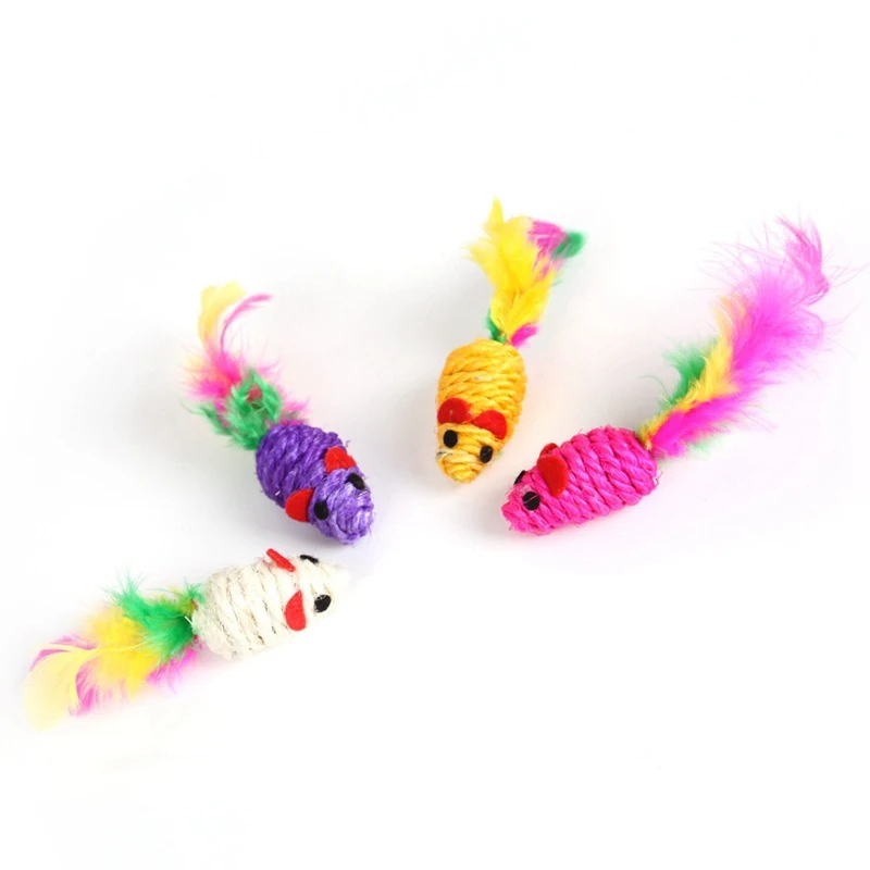 5 шт./лот плюшевая игрушка в виде кошачьей мяты плотная мышь чесалка забавная