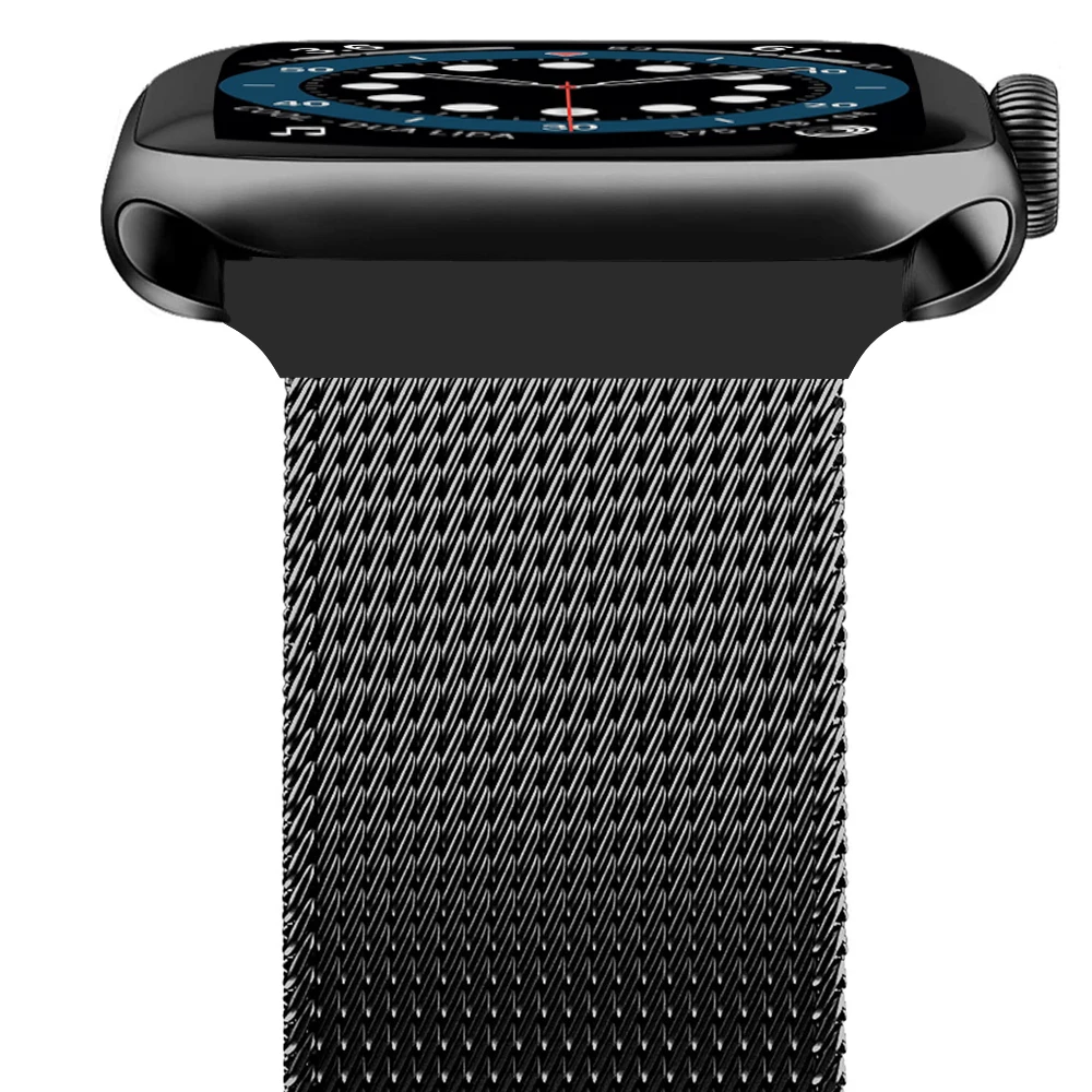 

Ремешок сетчатый для apple watch 6 se band 44 мм 40 мм series 4 5, браслет из нержавеющей стали для iwatch 3 42 мм 38 мм, для мужчин и женщин