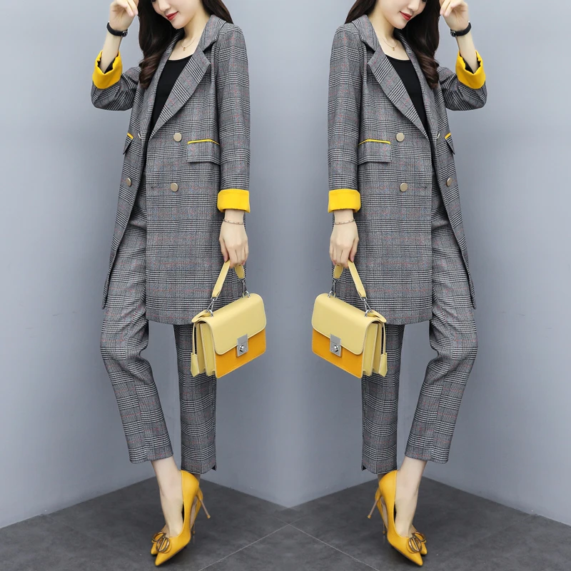 Новый осенний женский костюм для отдыха в 2019 году новый модный тренд западном